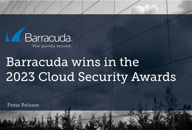 Barracuda celebrates two wins in the 2023 Cloud Security Awards
